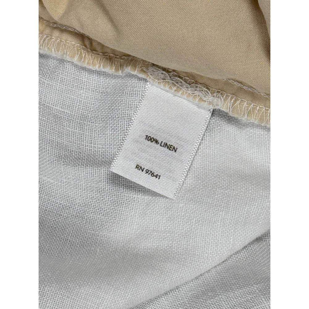 J. Jill Love Linen White 100% Linen Pull On Pants M Relaxed Coastal Style - Picture 5 of 7